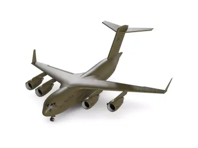Cargo Aircraft 3D model 2