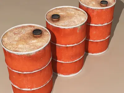 Old drum 3D model