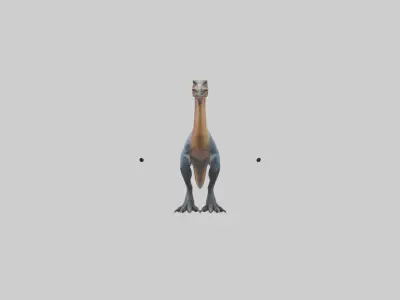 Therizinosaurus model Low-poly 3D model
