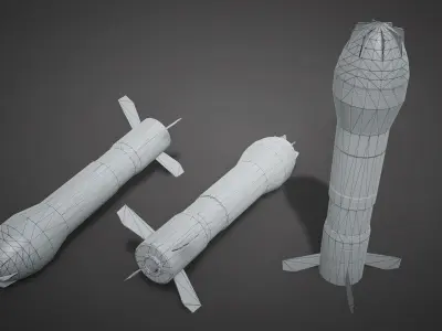 Defense Line Vol1 - Missile Mayhem Low-poly 3D model