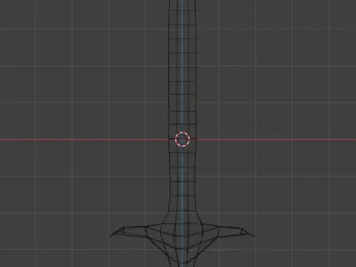 high Details Low-Poly Knife -  300 Polygons Free low-poly 3D model