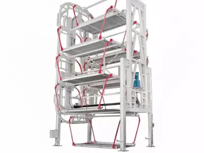Rotary Car Parking System  - 10-Car Automated Smart Car Stacker 3D model