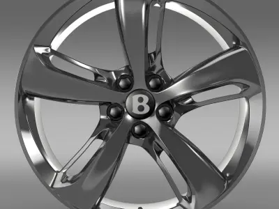 Bentley Continental GT Speed 2015 rim 3D model