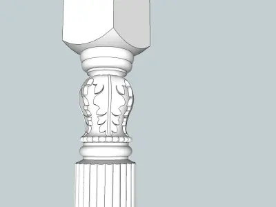 indian stone balester  3D model