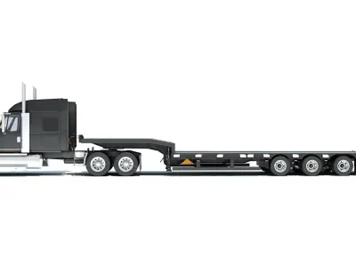 Lowboy Truck 3D model purchase