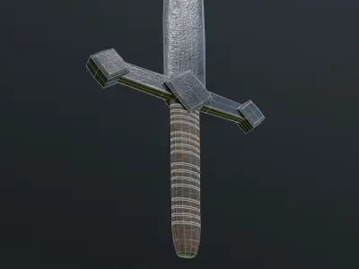 sword Low-poly 3D model 91