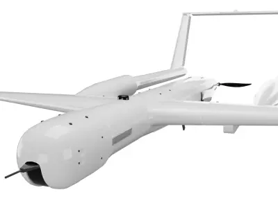 Dron Concept 03 3D model UAV Dron Low-poly 3D model