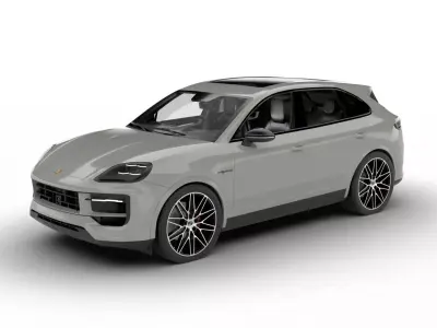 Porsche Cayenne S E-Hybrid Black Edition 2025 3d model 3D model