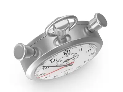 Stopwatch Low-poly 3D model