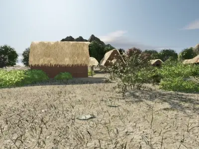 Serene Village Retreat 3D model