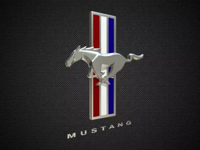 horse logo 3D model V1