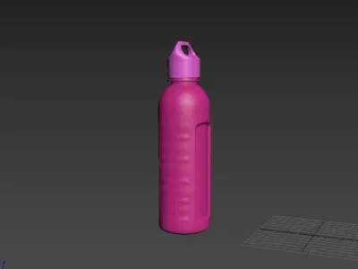 water bottle Low-poly 3D model buy