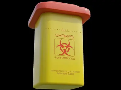 Sharps Container 1L 3D model