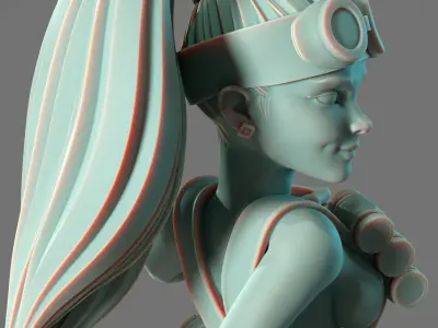 Military Grenade Girl  3D print model