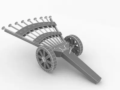 DaVinci Machine Gun 3D model