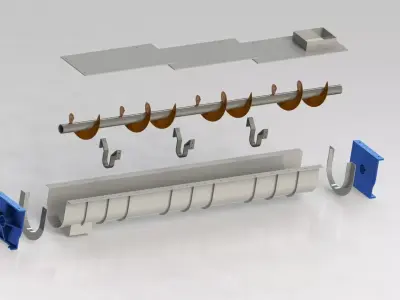Protec 7-107 Screw conveyor Free 3D model