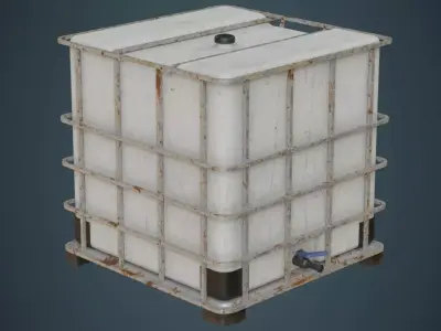 IBC Tote 2B Low-poly 3D model