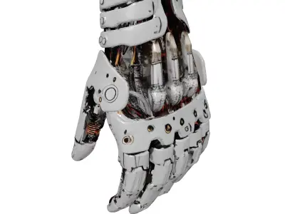 Futuristic Cyborg Hand 3D Model 3D model