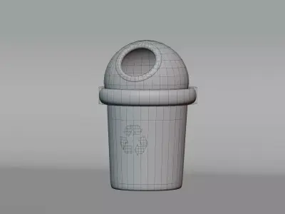 Recycle Bin Low-poly 3D model purchase