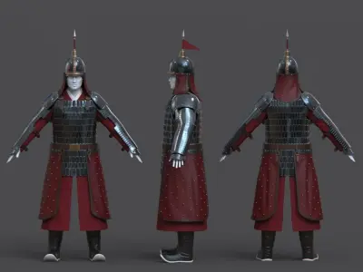 11-Ancient Chinese Armor-Ming dynasty 3D model