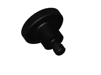 DIN 464 M6x8 Knurled Thumb Screw 3D model