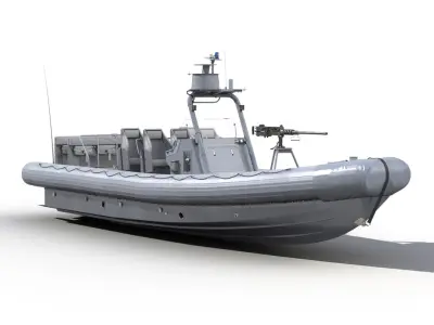 Naval Special Warfare Rigid Hull Inflatable Boat RHIB 2 3D model