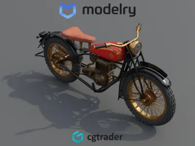 Motorcycle 3D model 6