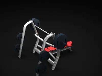 Bench Horizontal DR 3D model