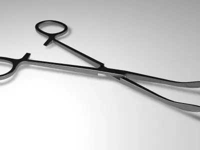 Kocher forceps - surgical instrument 3D model