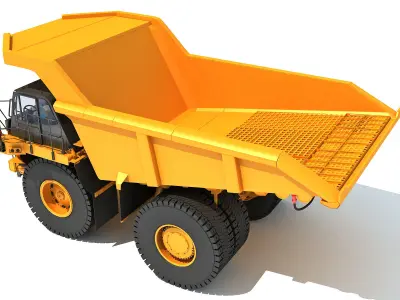 Off Highway Mining Dump Truck 3D model by 3D-Horse