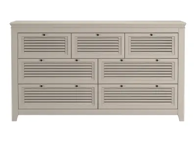 SHUTTER 7-DRAWER DRESSER 3D model