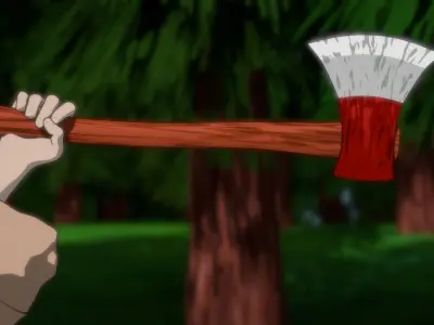 An NPR Axe 3D model
