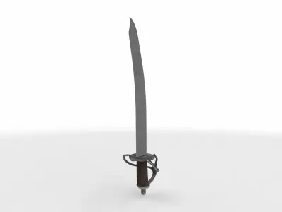 cutlass sword  3D model