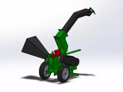 Wood chipper 3D model