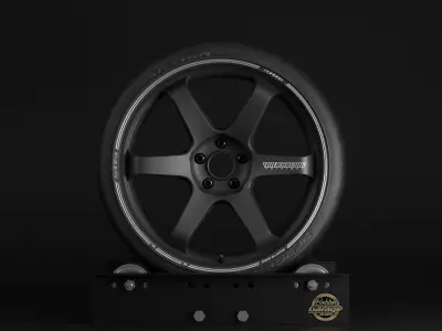 TE37 Ultra Track Edition II Low-poly 3D model