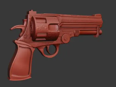 Revolver 3D model 3