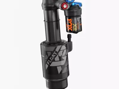 FOX Float X2 MTB shock Low-poly 3D model