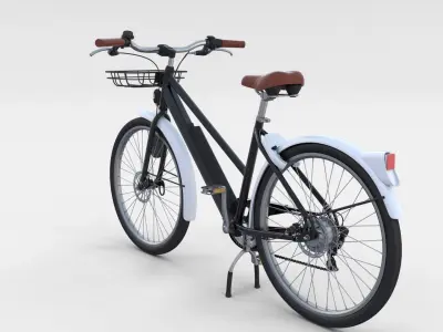 Electric Bicycle Black 3D model