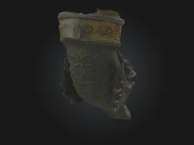 Aquatic Gargoyle Ornament  Guardian of the Deep 3D model