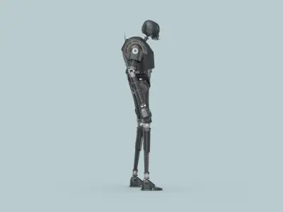 Rigged K-2SO - Standing 3D model