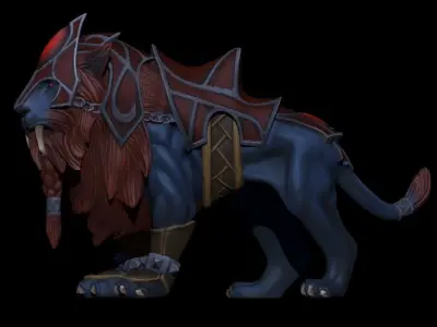 LionSculpt world of warcraft lion 3D model