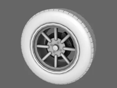 Car Tires Standard 3D model