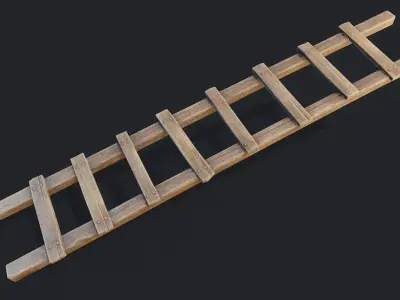 Stairs Low-poly 3D model