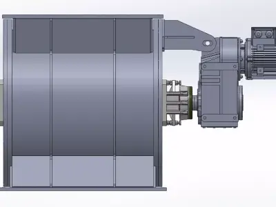 air lock 630X710X rotary feeder 3D model