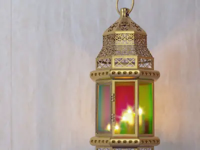 azure wall antique light 01 3D model