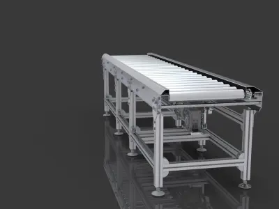 Roller Conveyor 3D model get