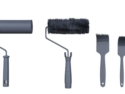 Wall Brush Collection Free 3D model