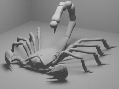 Scorpion 3d Low-poly 3D model