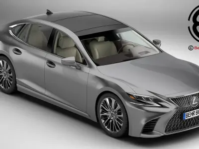 Lexus LS 500 2018 3D model order