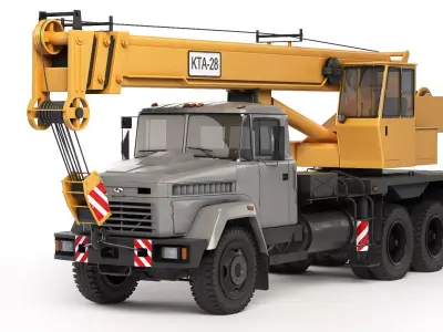KrAZ 65053 KTA-28 2008 3D model